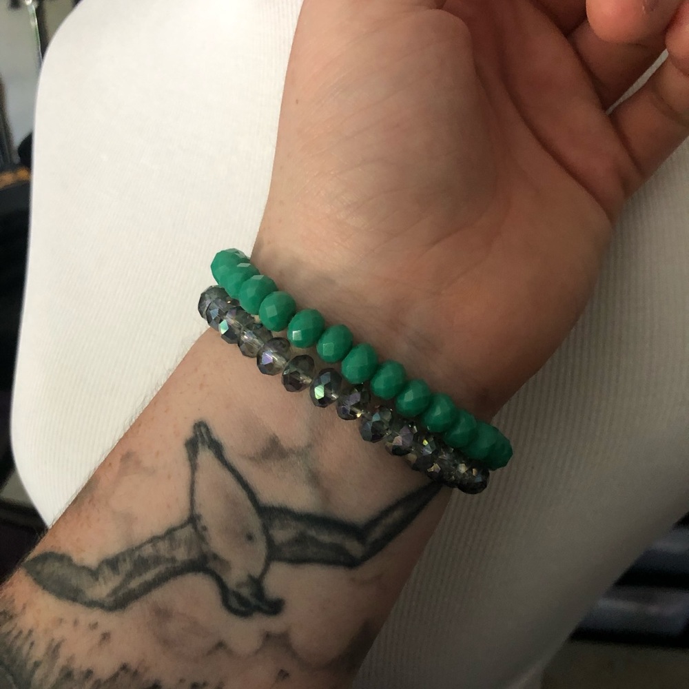 Crazy Train stack bracelets